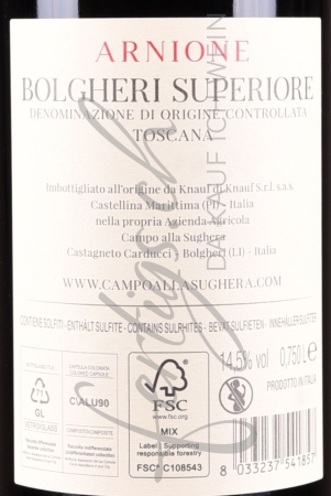 Preview: Arnione Doppelmagnum Rosso Bolgheri DOC