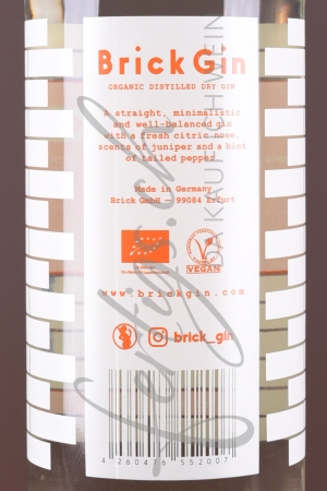 Preview: Straight Dry Gin Brick, BIO 100 cl
