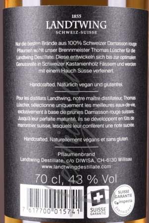 Preview: Landtwing Prune Barrique Suisse Garantie, 70cl