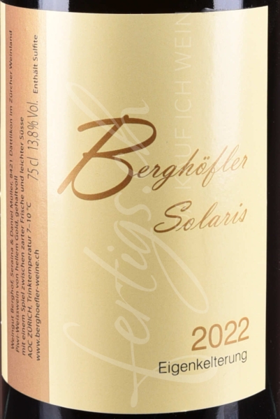 Solaris (Bio), Weingut Berghof