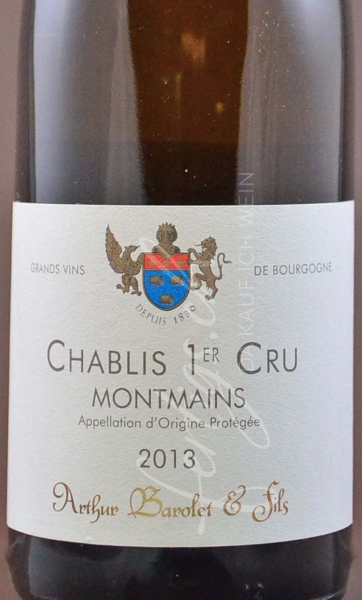 Chablis AC 1er cru, Arthur Barolet & Fils