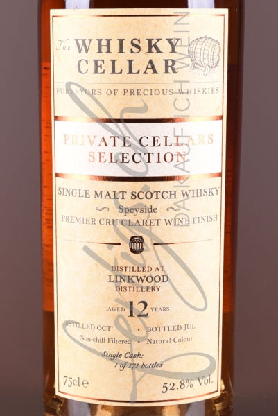 Linkwood SingleMalt Scotch Whisky, 12y 2008 (Whisky Cellar, Private Selection)