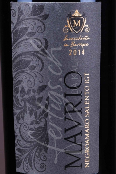 Mavrio 37.5 cl, Negroamaro di Salento IGT
