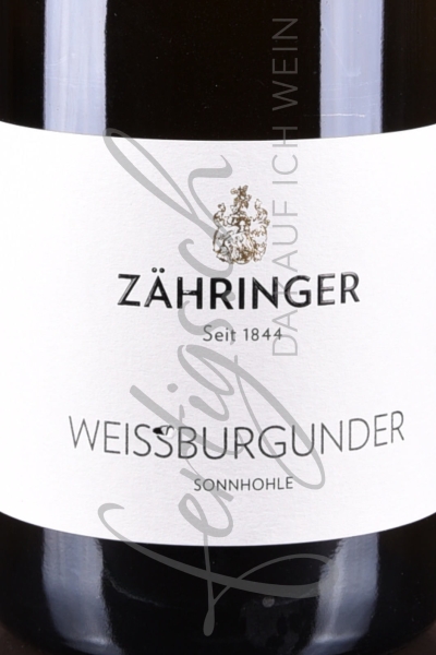 Weissburgunder Sonnhohle, QbA, Zähringer