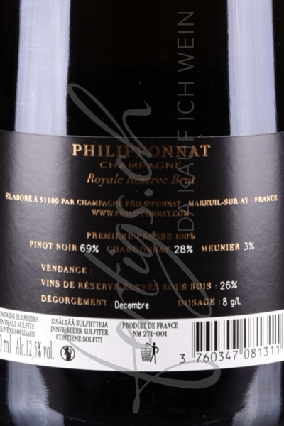 Philipponnat Brut, Royale Réserve, Champagner