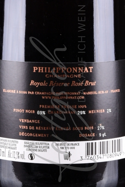 Philipponnat Brut, Rosé, Champagner AOC