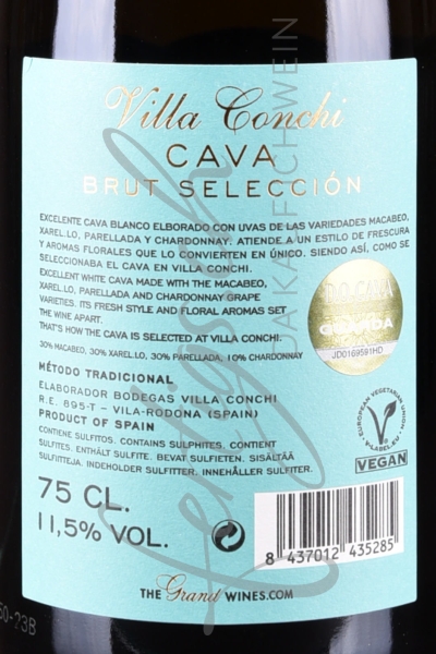 Villa Conchi Brut Seleccion, Cava