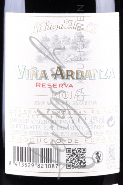 Ardanza Magnum, Rioja DOCa Reserva, la Alta