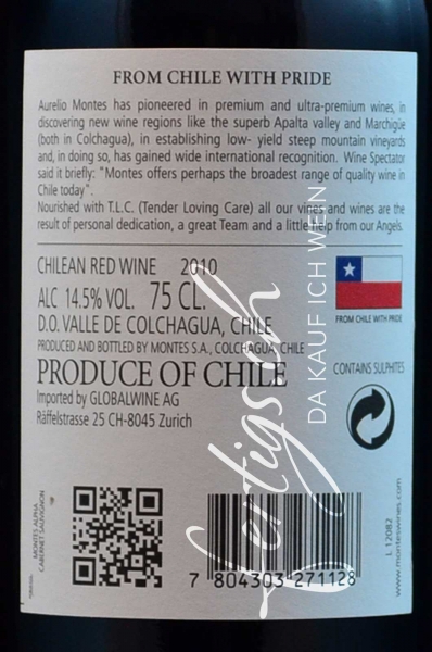 Montes Alpha Cabernet Sauvignon
